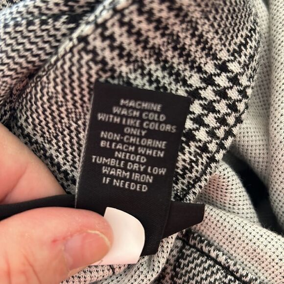 Lane Bryant black white plaid pull on trouser pants Size 22/24 Long New - Picture 9 of 9